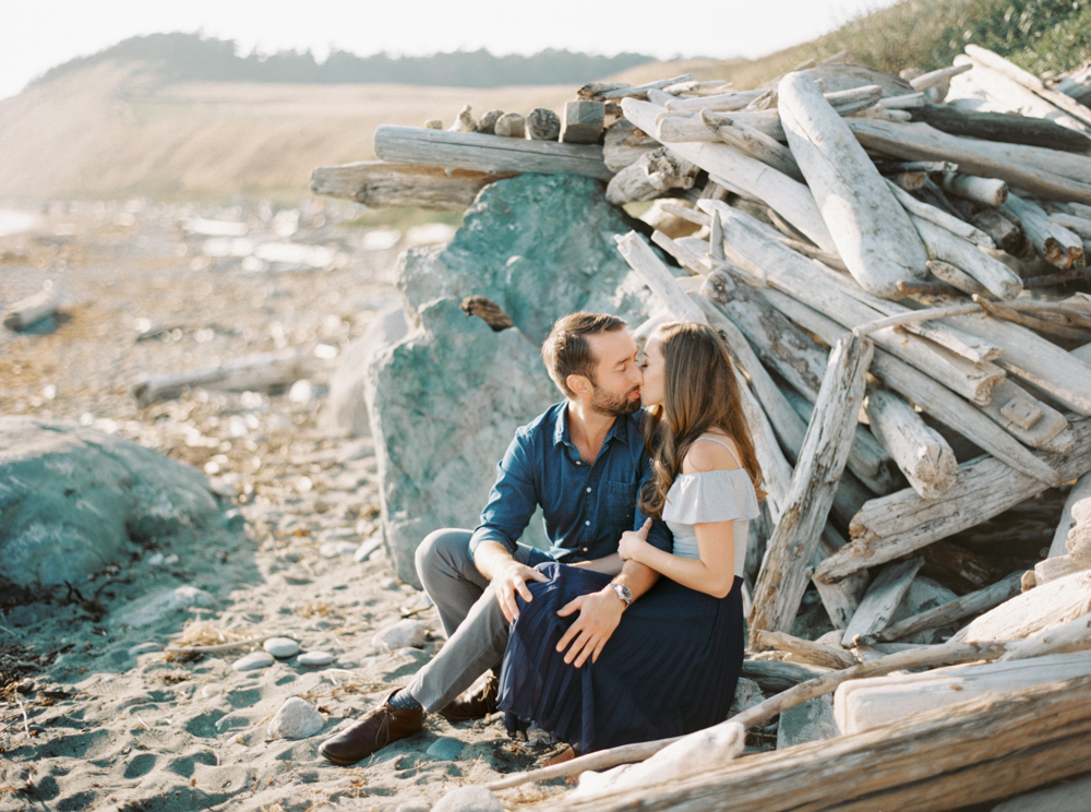 whidbey island engagement photos film